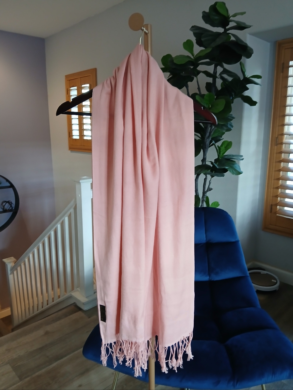 Pashmina Shawls Wrap Scarf in Dusty Pink